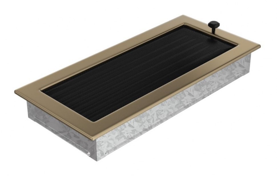 Решетка вентиляционная латунь гальваника 17х37 с жалюзи