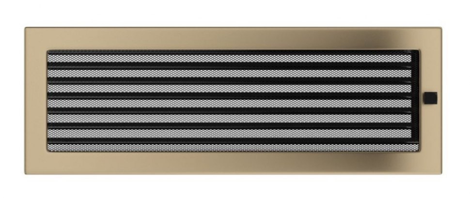 Решетка вентиляционная латунь гальваника 17х49 с жалюзи