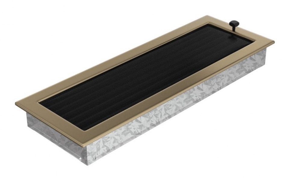 Решетка вентиляционная латунь гальваника 17х49 с жалюзи