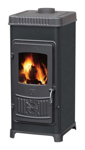 Печь DORA 8 N, эмалированная, черная (Plamen)