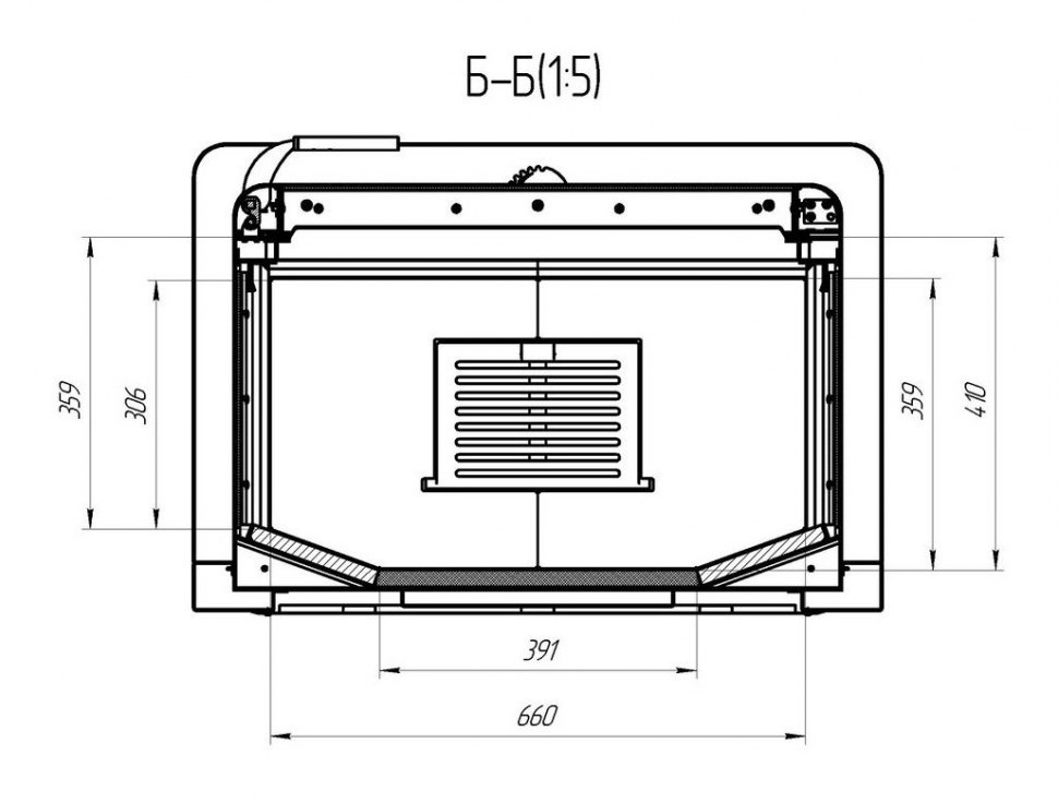 Камин ЭкоКамин Прага 3 стекла