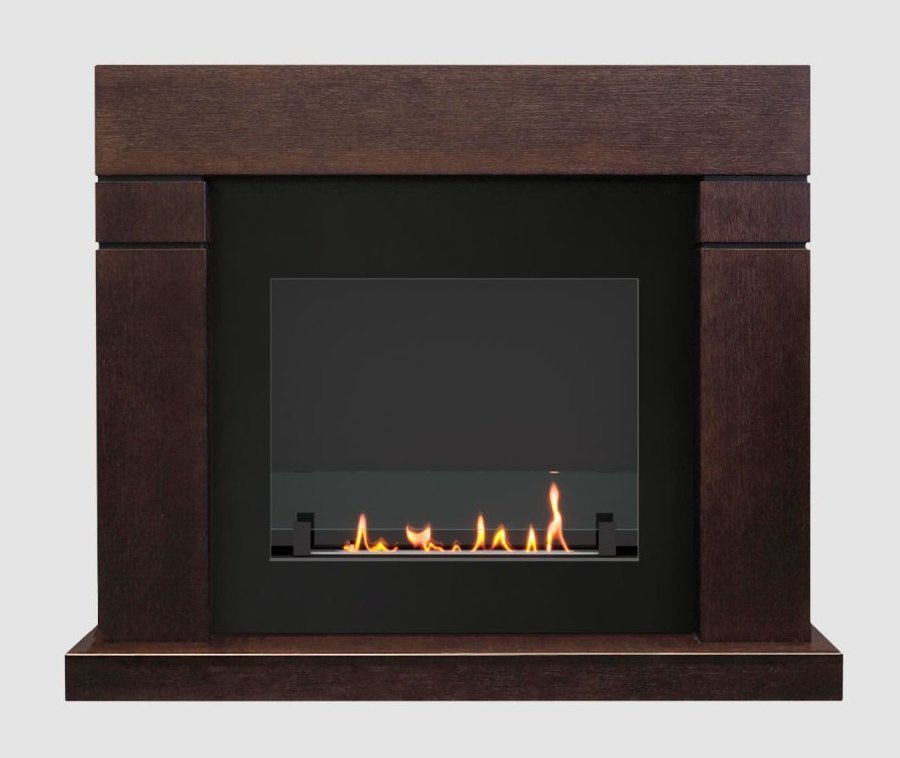 Биокамин в портале SteelHeat Tobi (Стекло+стемалит)