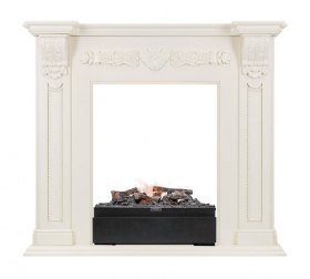 Каминокомплект Adel - Слоновая кость с очагом Juneau