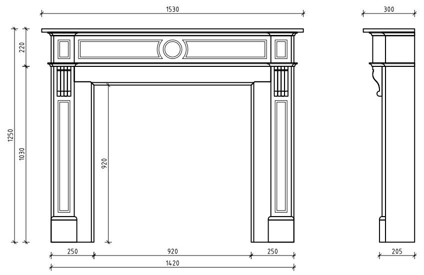 Каминная облицовка Sunhill Merida