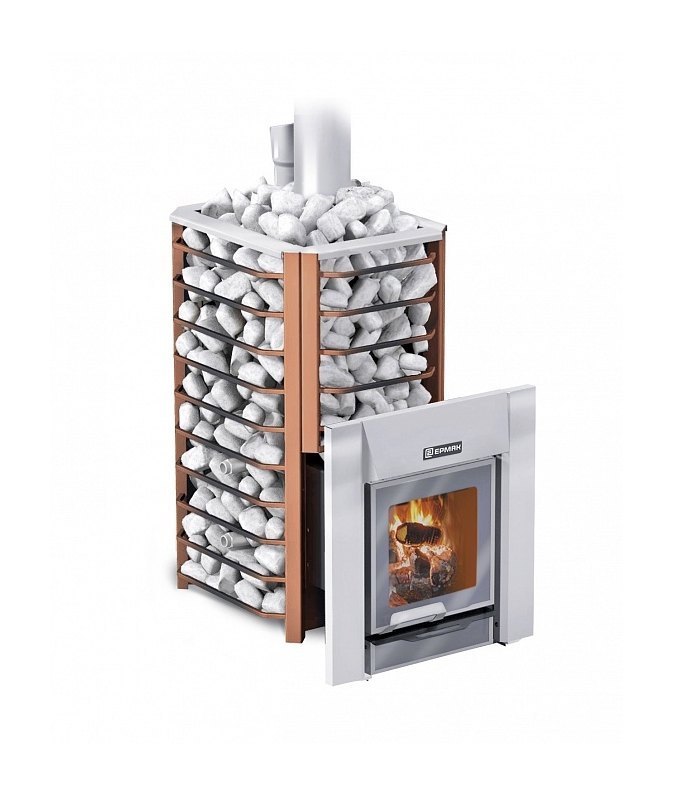 Дровяная печь для бани Ермак 20 Сетка-Премиум (Сталь)