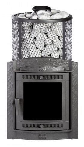 Банная печь Атмосфера XL с сеткой для камней из нержавеющей стали