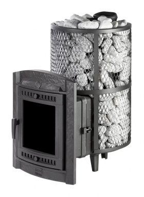 Банная печь Атмосфера XL с сеткой для камней из нержавеющей стали