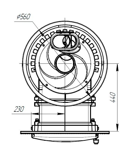 Банная печь Атмосфера XL с сеткой для камней из нержавеющей стали