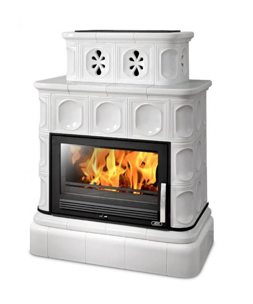Кафельная печь-камин ABX Karelie (кафельный цоколь)