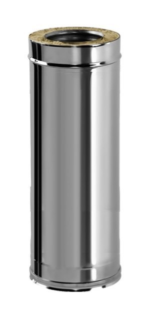 Труба L1000 D104/300, изоляция 100 мм, AISI 321/304 (Вулкан)