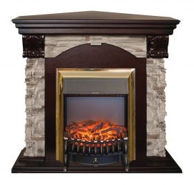 Электрокамин RealFlame Dublin Rock Corner STD/EUG AO с  Fobos S BR