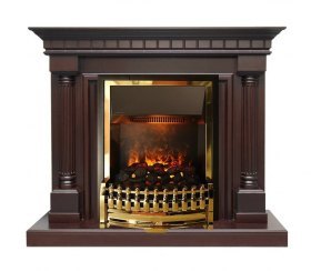 Каминокомплект Dallas - Темный дуб с очагом Atherton