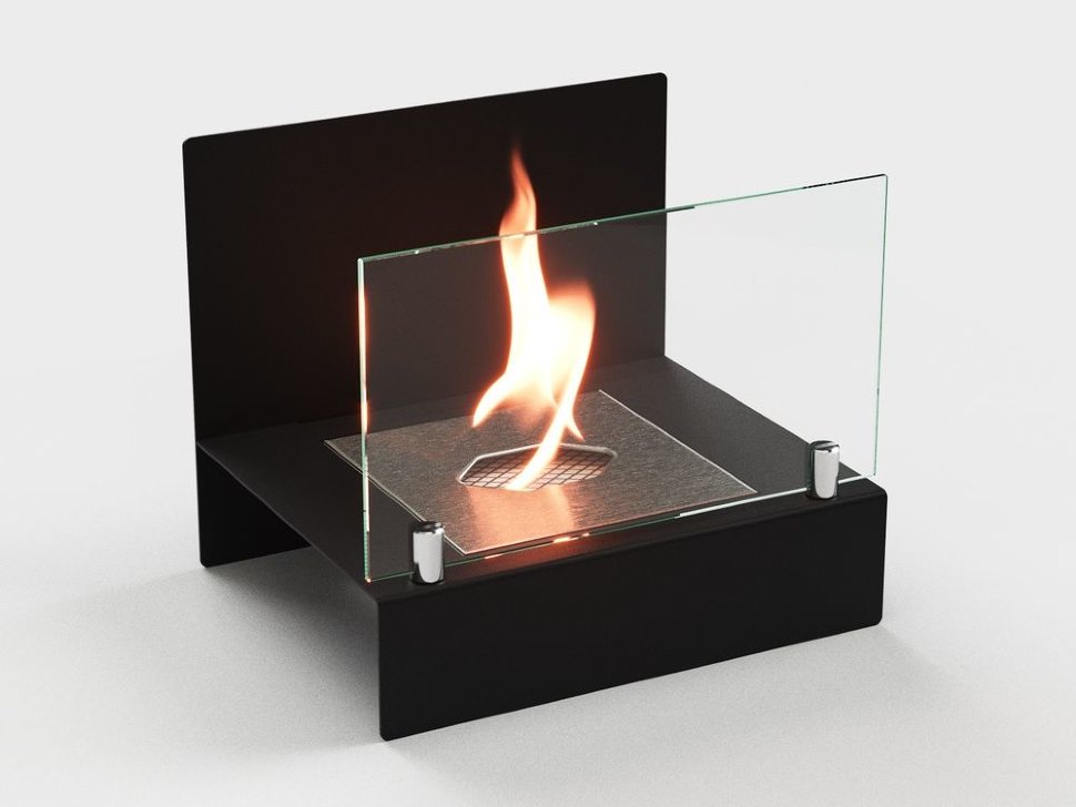 Биокамин Lux Fire Афиша M черный