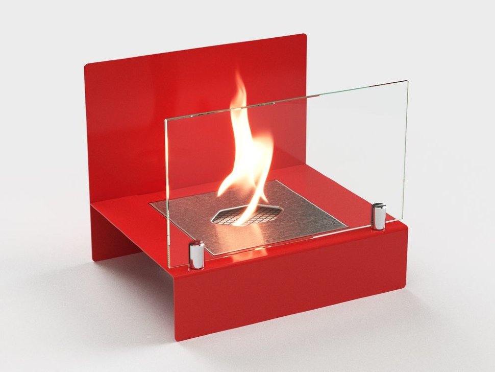 Биокамин Lux Fire Афиша M красный