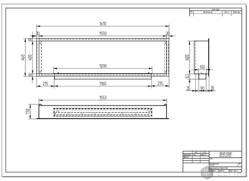 Биокамин ZeFire Flagman шлифованный 1600