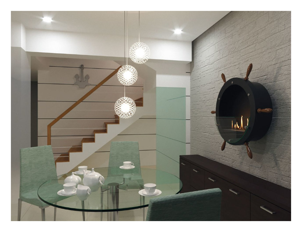 Биокамин Lux Fire Капитан 500Н XS (черный)