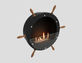 Биокамин Lux Fire Капитан 500Н XS (черный)