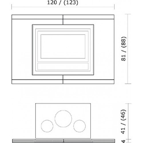 Каминная облицовка EdilKamin Arabesque Tigrato, под Inpellet 54, Luce Plus 54, Deco, Riga