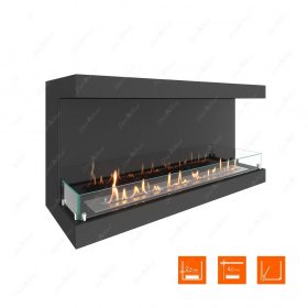 Биокамин фронтальный SteelHeat ONE 1200 (Стекло + Стемалит)