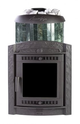 Банная печь Атмосфера L в ламелях Змеевик