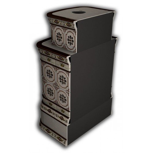 Каминная облицовка КимрПечь Сконе пристенная двухъярусная Усадьба