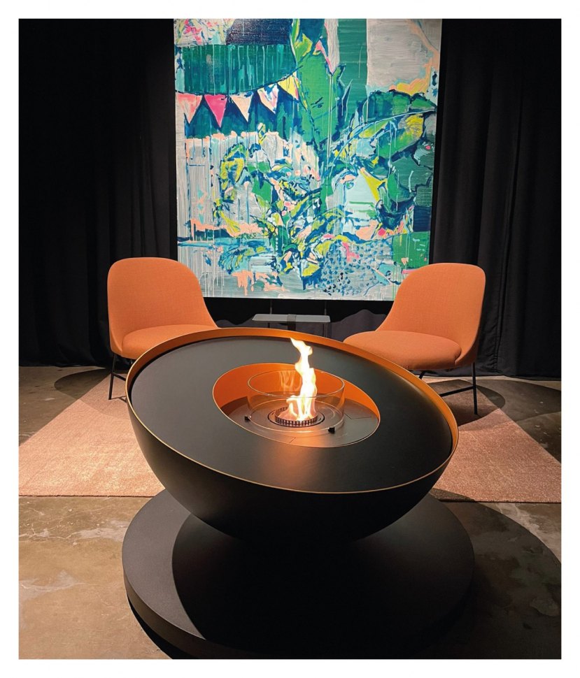 Автоматический биокамин GlammFire Милето Эво Плюс / Mileto EvoPlus (с пультом ДУ)