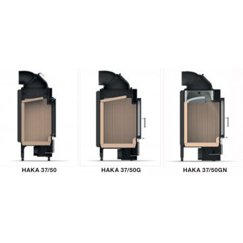 Каминная топка Hoxter Haka 37/50GN Чугунный дымосборник