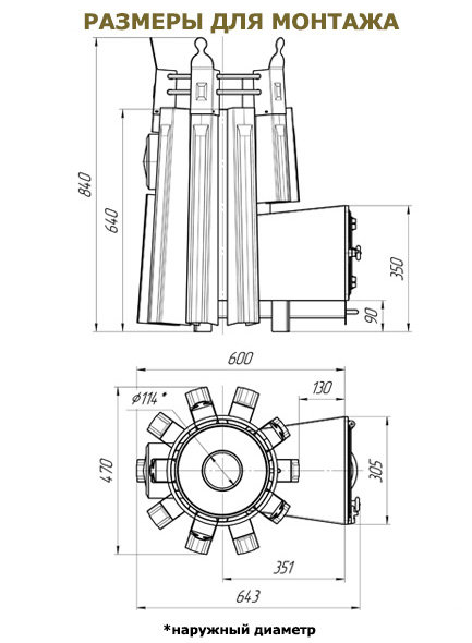 Дровяная печь для бани АВГУСТА со стеклянной топочной дверцей, теплообменник