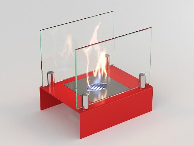 Биокамин Lux Fire Арлекино S красный