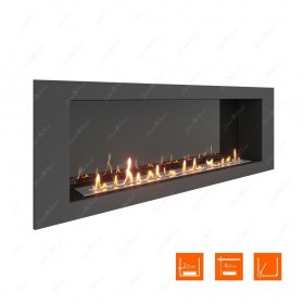 Биокамин в нишу SteelHeat LONG 1500 XL (Стемалит)