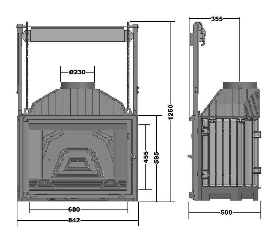 Каминная топка Diffusion B20 / В20