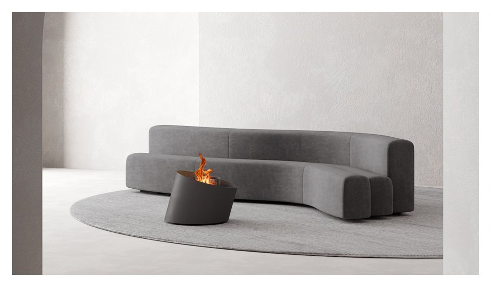 Автоматический биокамин GlammFire Контур Эво Плюс / Contour EvoPlus (с пультом ДУ)