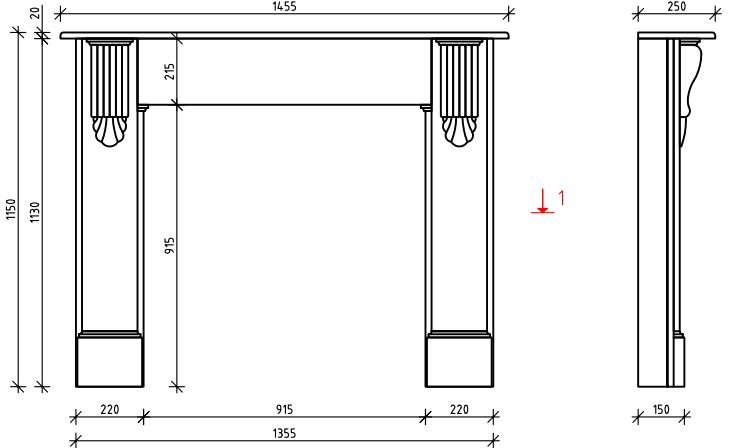Каминная облицовка Sunhill Newport