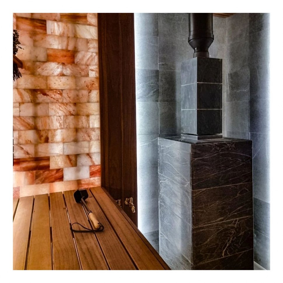 Банная печь Атмосфера XL в облицовке ИМПЕРИЯ Талькохлорит