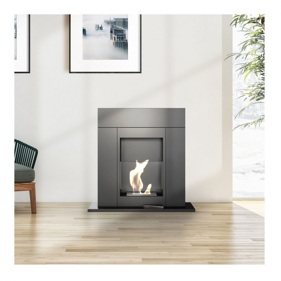 Биокамин Kratki WHISKEY черный, TUV