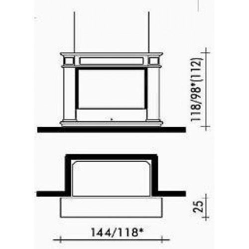Каминная облицовка EdilKamin Roma