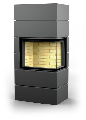 Печь-камин Астов Ферро П2С 700 правый угол