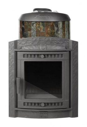 Банная печь Атмосфера L в ламелях Жадеит