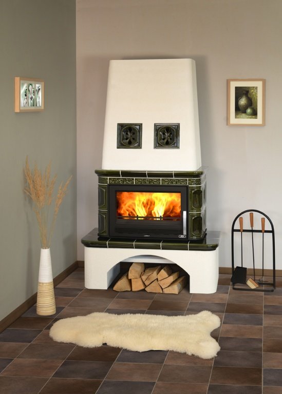 Кафельная печь-камин ABX Laponie