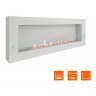 Биокамин SteelHeat WALL GRAND 1800 белый (Стекло)