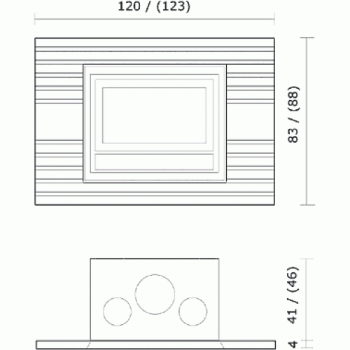 Каминная облицовка EdilKamin Sahara 54