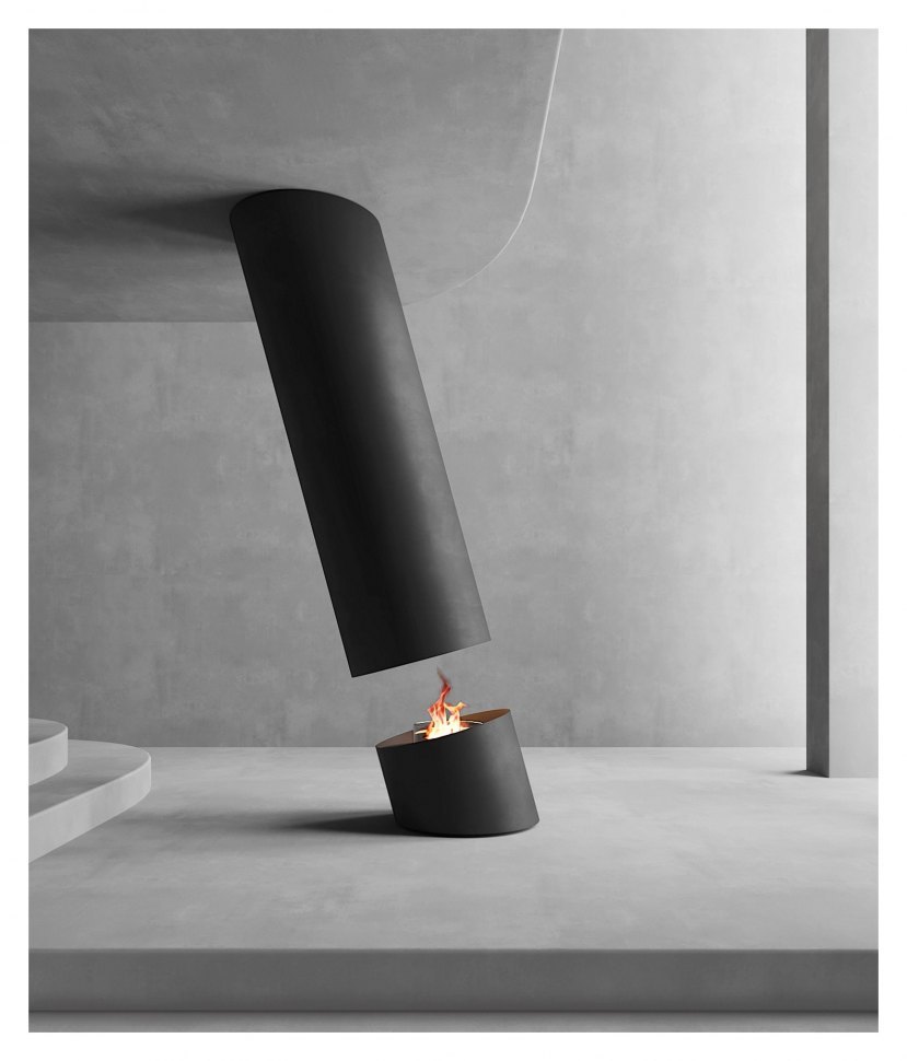 Автоматический биокамин GlammFire Контур 13 Эво Плюс / Contour 13 EvoPlus (с пультом ДУ)