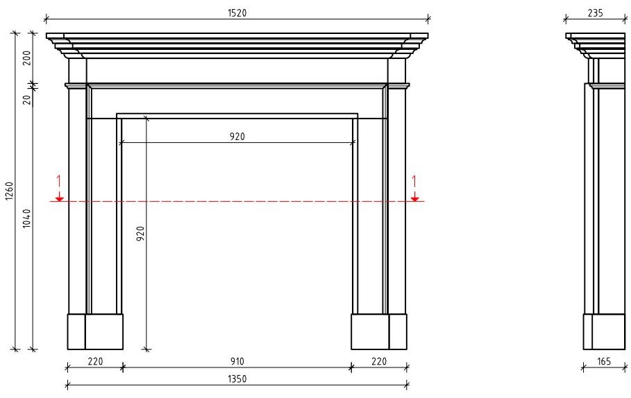 Каминная облицовка Sunhill Grenoble