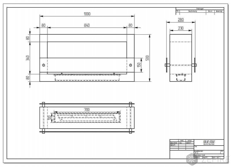 Биокамин ZeFire Quarter 1000