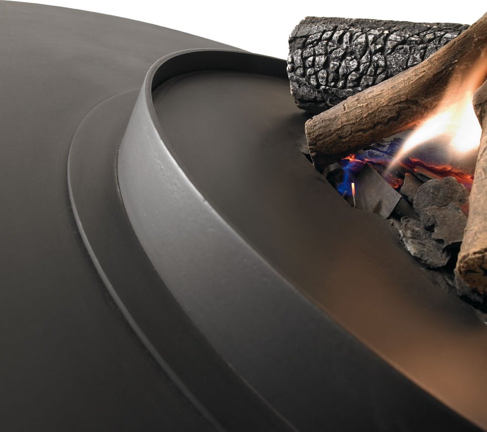 Камин Traforart Diamante, центральный, со стеклом