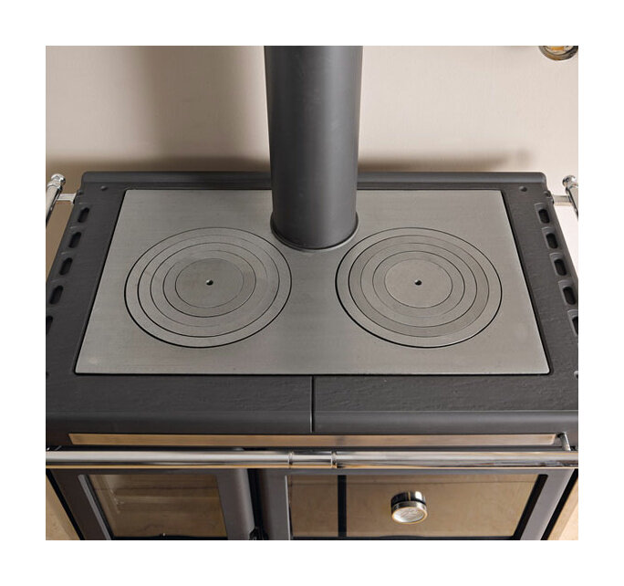 Чугунная отопительно варочная печь La Nordica Rosa XXL Maiolica