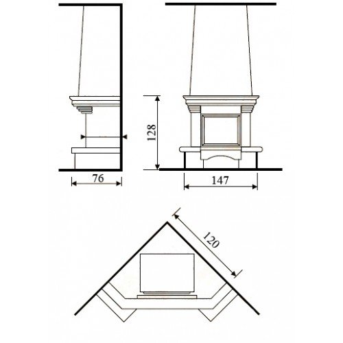 Каминная облицовка Almadore Viola Mocca