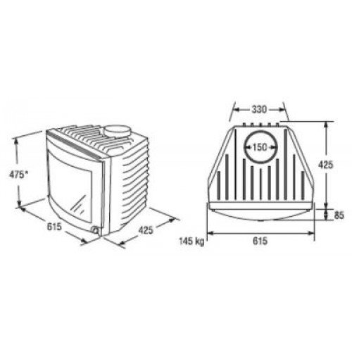 Каминная топка KEDDY SK 205