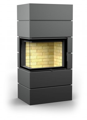 Печь-камин Астов Ферро П2С 700 левый угол