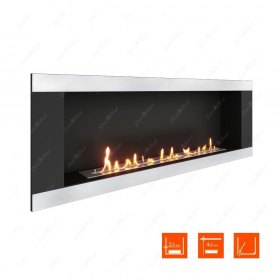 Биокамин в нишу SteelHeat LONG-H 1500 (Стандарт)